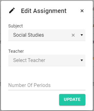 Assign Teachers