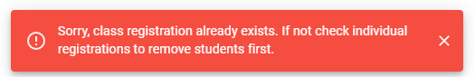 Registration Class Error