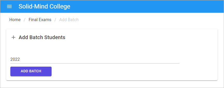 Add Batch