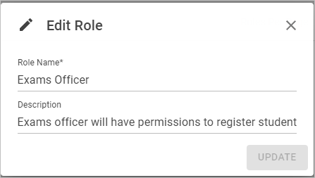 Edit Role