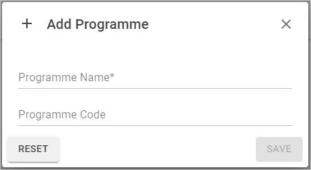 New Programme
