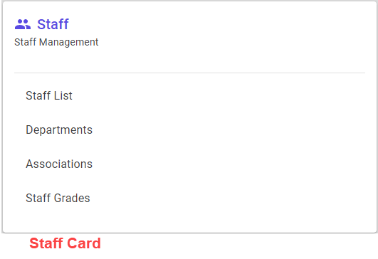 Staff Card