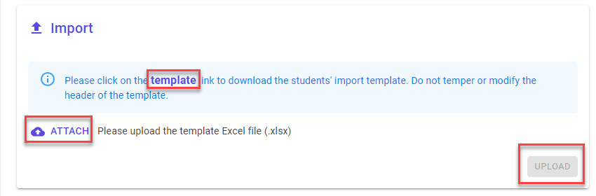 Student Upload